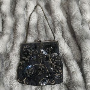 Cute beaded black purse